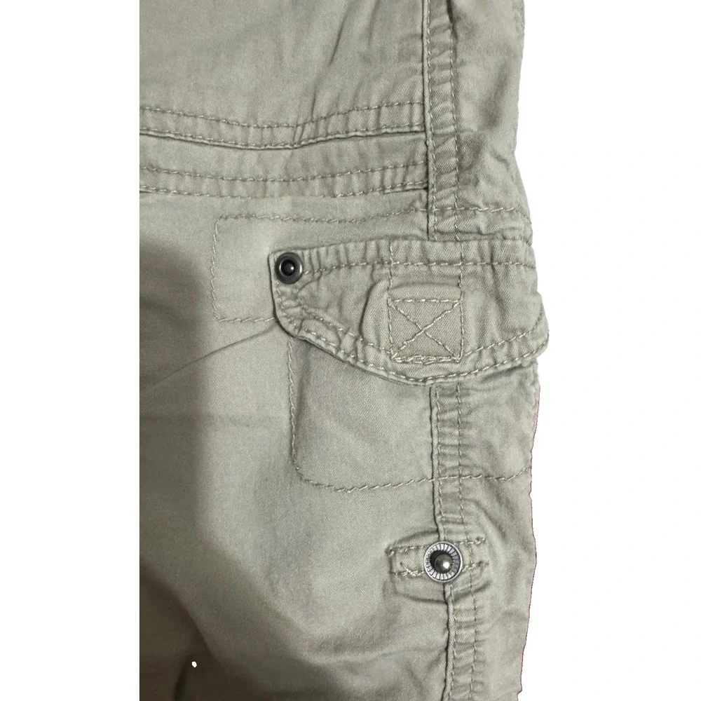 Mossimo Girls Beige Cargo Shorts Size 14 Cotton/Spandex Canvas Drawstring
